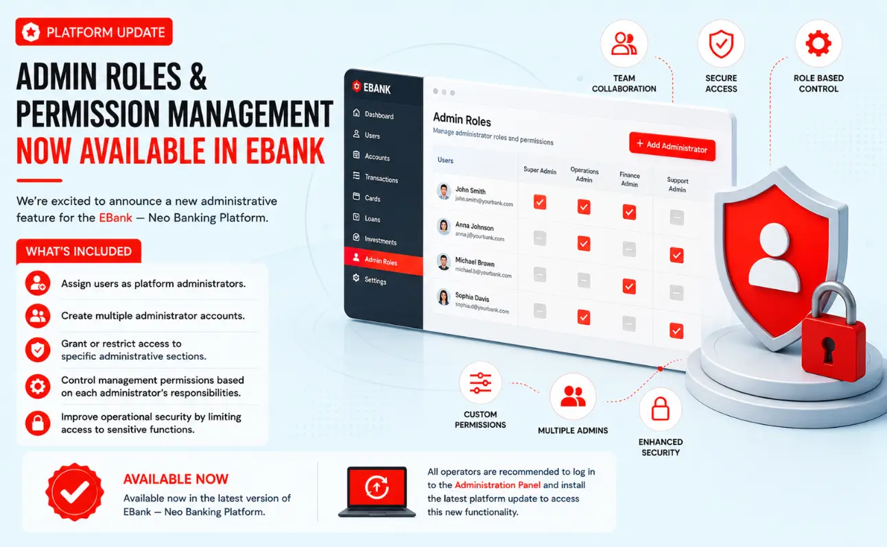Admin Roles & Permission Management Now Available in EBank